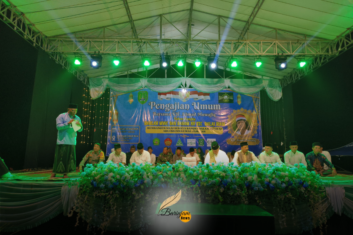 Wakil Bupati Sukamara Sampaikan Sambutan Bupati dalam Acara Ngaji Kebangsaan Bersama KH. Ahmad Muwafiq Wakil Bupati Sukamara Sampaikan Sambutan Bupati dalam Acara Ngaji Kebangsaan Bersama KH. Ahmad Muwafiq