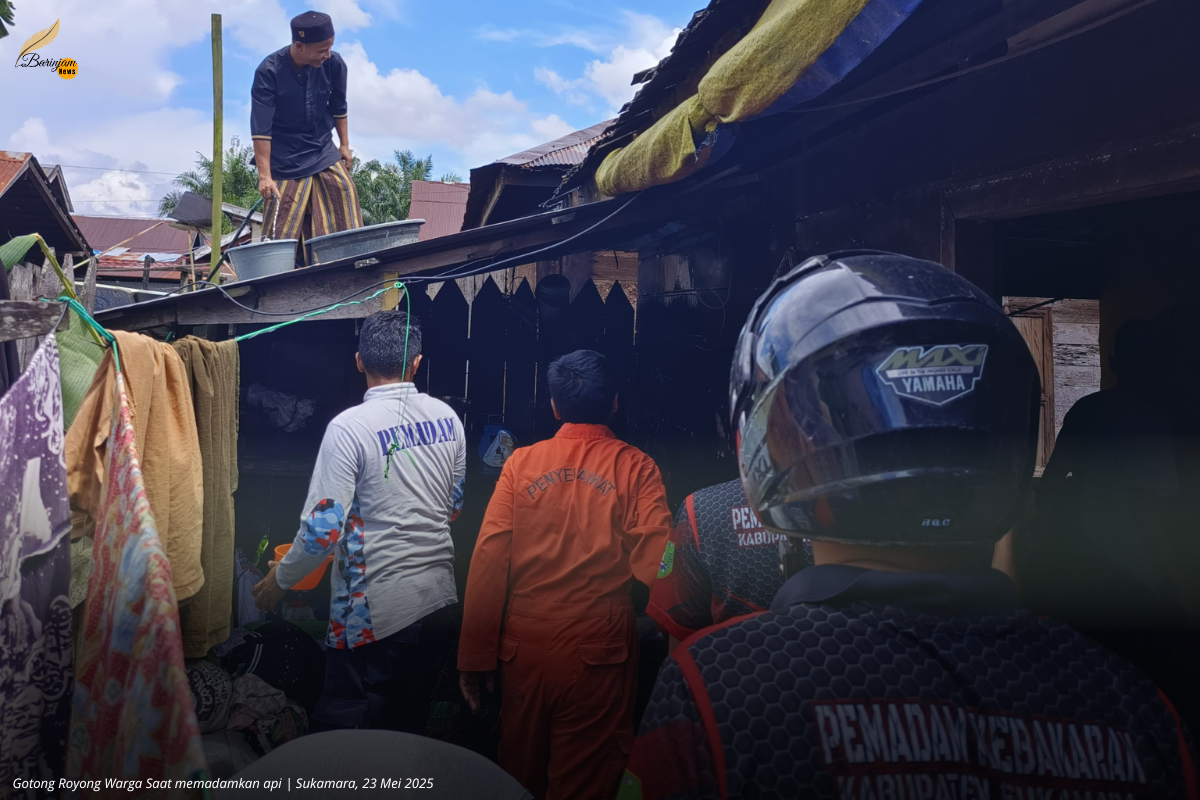 Kebakaran Ringan Terjadi di Kelurahan Padang Saat Khutbah Jumat, Atap Rumah Warga Rusak