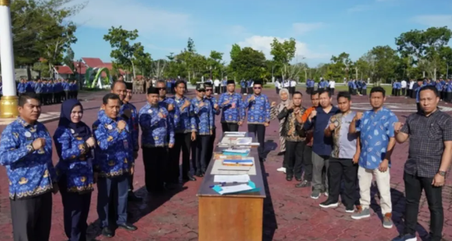 Kick Off Penandatanganan Kontrak Pengadaan Barang/Jasa Tandai Awal Pembangunan 2025 di Sukamara Kick Off Penandatanganan Kontrak Pengadaan Barang/Jasa Tandai Awal Pembangunan 2025 di Sukamara