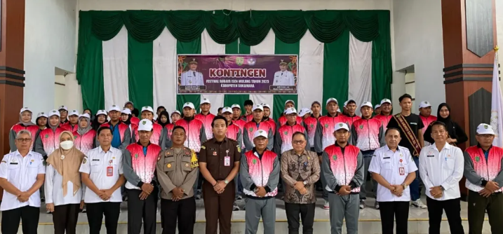 Pemerintah Kabupaten Sukamara Lepas Kontingen Isen Mulang untuk Festival Budaya Tingkat Provinsi
