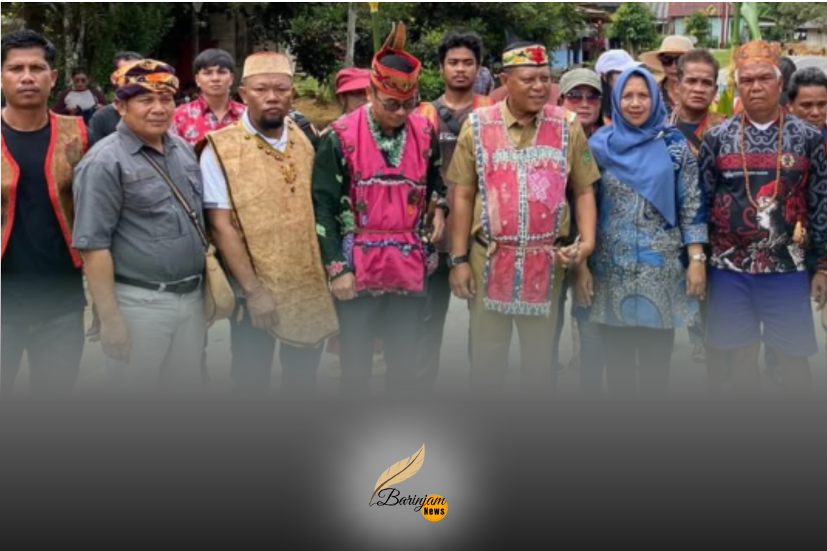 Wakil Bupati Sukamara Hadiri Acara Tewah di Desa Kenawan, Dukung Pelestarian Budaya Dayak