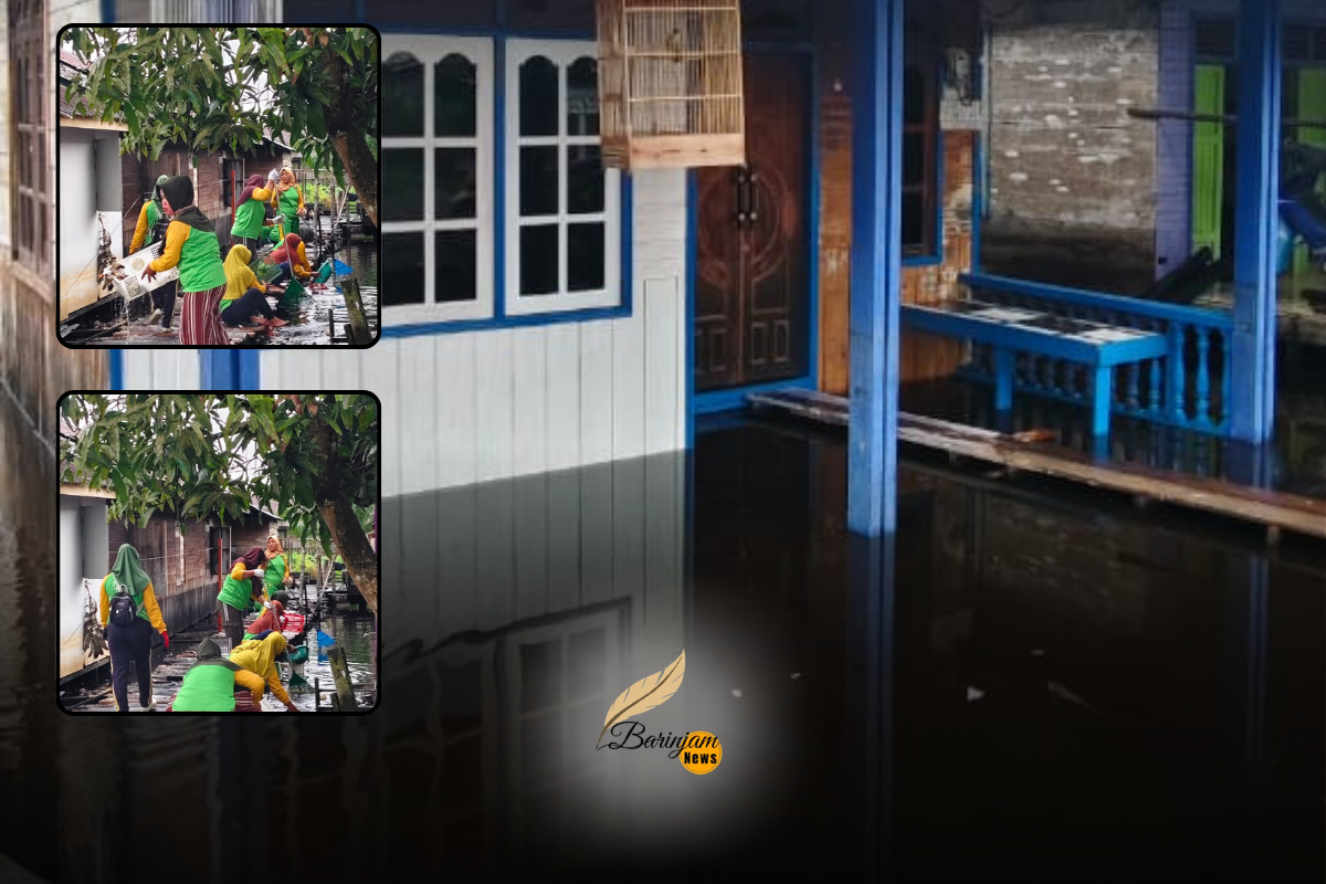 Debit Air Tinggi Genangi Rumah Warga di Kelurahan Padang; DLH dan Damkar Bergerak Bersama Masyarakat Debit Air Tinggi Genangi Rumah Warga di Kelurahan Padang; DLH dan Damkar Bergerak Bersama Masyarakat