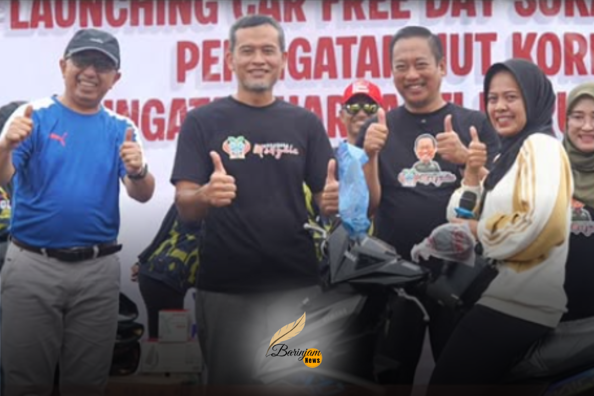 Bupati Sukamara Resmi Membuka Launching Car Free Day Bertepatan dengan HUT KORPRI dan Hari Anti Korupsi Sedunia 2025
