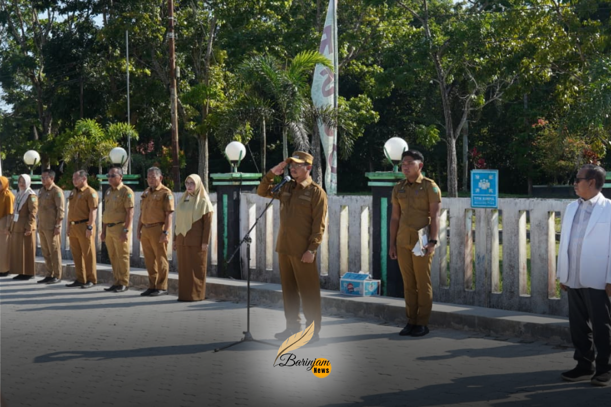 Bupati Sukamara Pimpin Apel Pagi di RSUD Sukamara, Tekankan Pelayanan Cepat, Profesional, dan Humanis